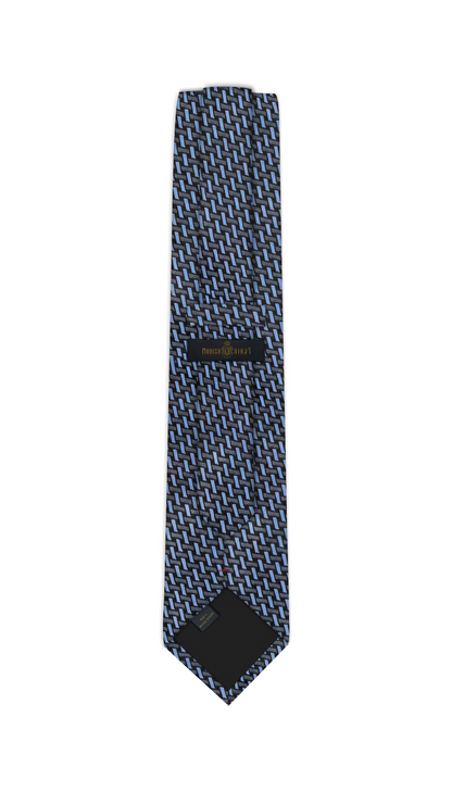 Luxury Mixed Blue Jacquard Tie