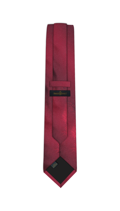Luxury Red Silk Tie