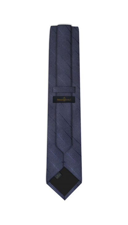 Luxury Navy Stripes Jacquard Tie