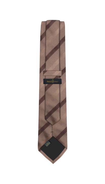 Luxury Mixed Brown Silk Tie