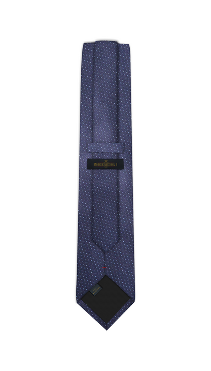 Luxury Navy Blue Jacquard Tie