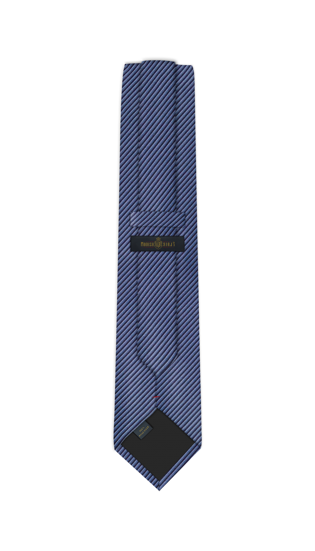 Cravate jacquard bleu marine de luxe