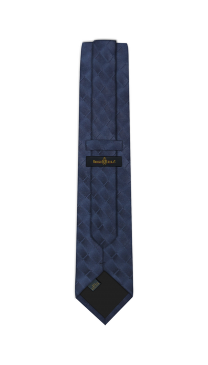Luxury Mixed Navy Silk Tie