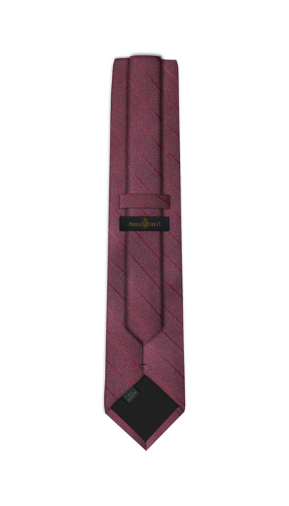 Luxury Maroon Textured  Jacquard Tie