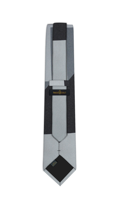 Luxury Mixed Gray Silk Tie