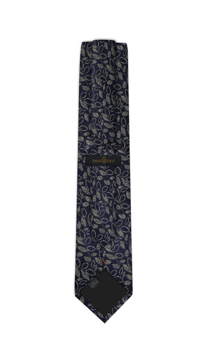 Luxury Navy~Olive Jacquard Tie