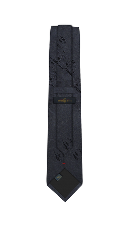 Luxury Black Silk Tie