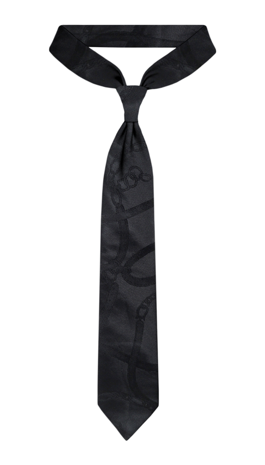 Luxury Black Silk Tie